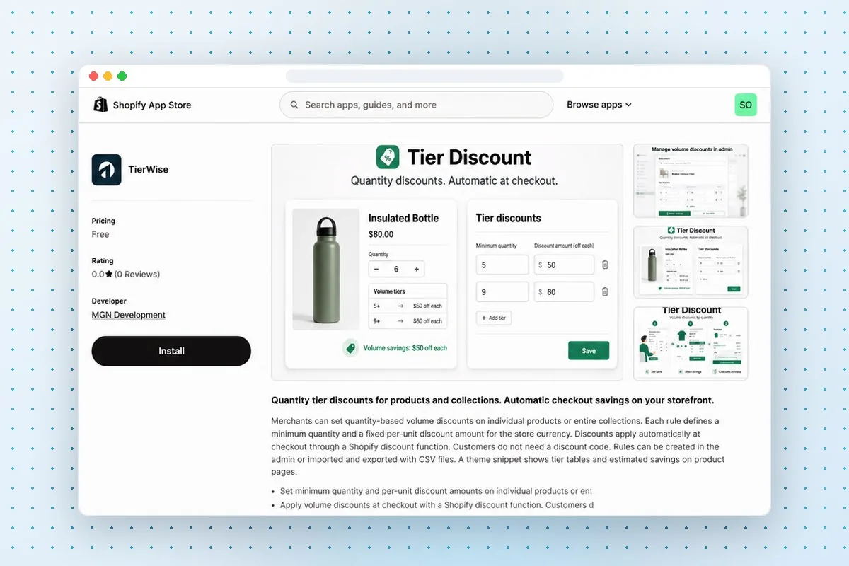 Tierwise website on laptop
