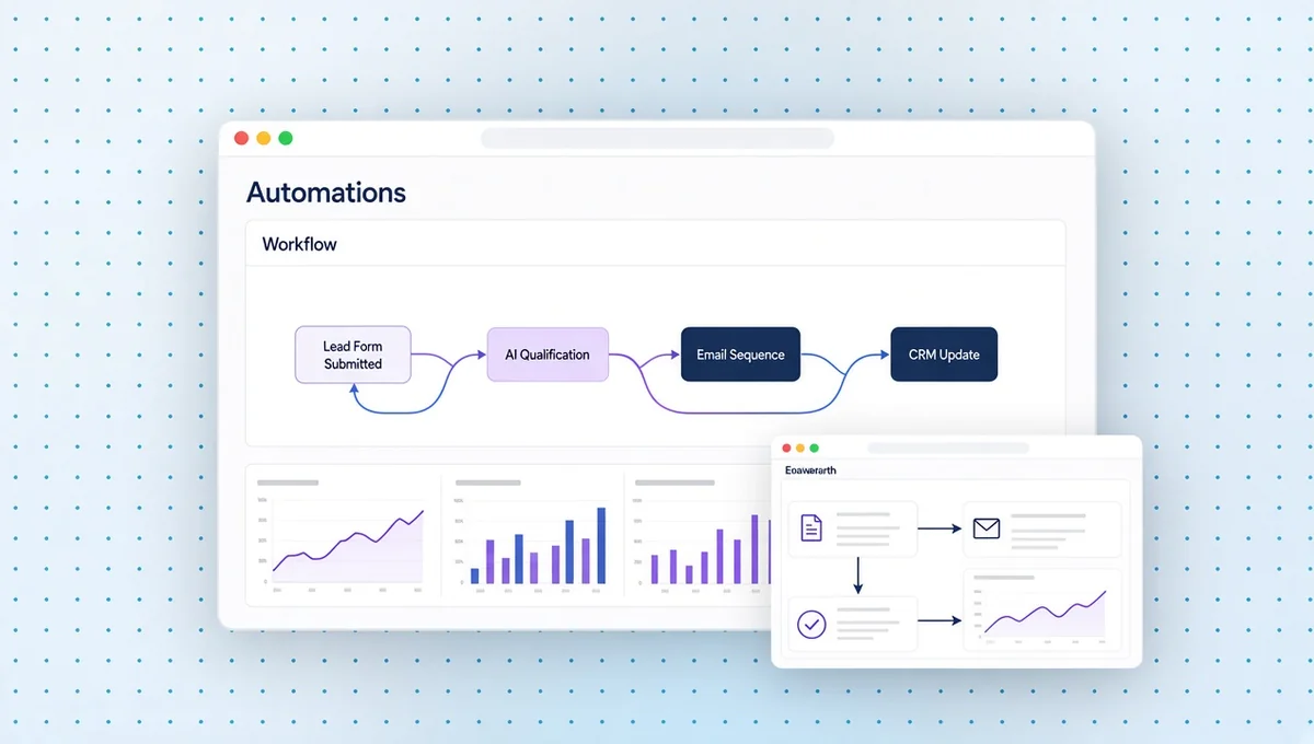 AI Automation — workflows, lead routing, reporting